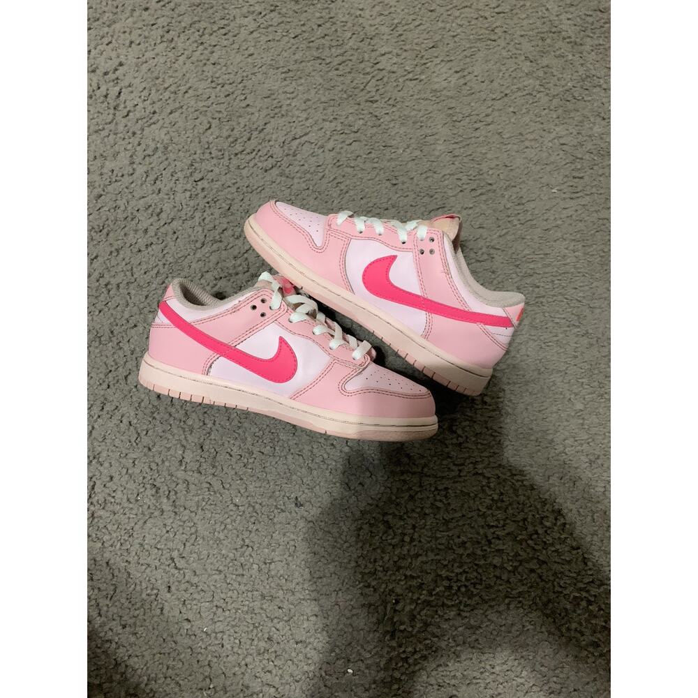 Size 13c-Nike Dunk Low "Triple Pink" PS Kids Athletic Sneakers DH9756-600 - Picture 3 of 7